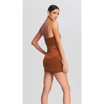 Retrofête Retrofete Easton Mini Dress in Cognac Brown Size XL NWT Chain Straps Sleeveless Photo 1