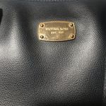 Michael Michael Kors black large leather shoulder bag purse tote Photo 3