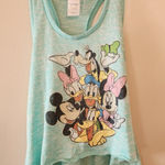 Disney  mickey mouse and friends green tank top size womens medium Photo 0
