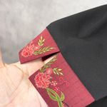 Womens Embroidered Asian Style Jacket Size 40 US M Floral Kimono Tang Feminine Red Size M Photo 4