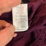 Altar'd State Women's Maroon Long Sleeve Blouse With Lace Size Small Laced Back Photo 4