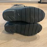 Hunter  Watling Tall Lace Up Rain Boots Women’s Black Green Size 5 Photo 6