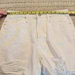 Hudson Jeans Hudson Devon High Waist Distressed Cutoff Denim Shorts White Destructed 28 NWT Photo 6
