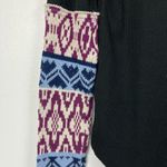 We The Free  Embroidered Long Sleeves Sweater Black Thermal Style XS Womens New Photo 7