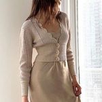 Aritzia Wilfred Le Frou 100% cotton Open knit Cardigan NEW Size XS Photo 0