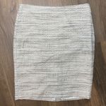 Ann Taylor Women’s Beige Gray Tweed Back Zip Fully Lined MIDI Skirt Size 8 Photo 11