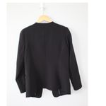Vince Camuto  Black Zipper‎ Embellished Open Front Blazer Womens SZ 8 Photo 1