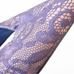 ZARA Purple Lace Stilletos Size 38 Pointed Toe Spike Heel Holiday Party Formal Photo 8