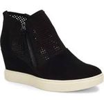 Sofft Bellview black suede wedge sneakers booties women’s size 10 casual Photo 0