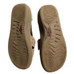 Vtg 1990s Earth Spirit Beige Suede Beaded Closed Back Comfort Sandals Sz 6 Tan Photo 5