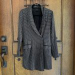 NBD  Black and Silver Blazer Elegant Suit Jacket Dress Size XS Photo 0