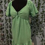 Derek Heart Green Dress Photo 1