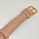 Accutime women’s watch watch rose gold case 36mm pink leather band running Photo 2