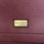 Hayden HARNETT DAKOTA VEGAN LEATHER BURGUNDY YELLOW CROSSBODY SATCHEL Photo 2