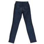 7 For All Mankind 7 For All Mankind High Waist Ankle Skinny Jeans Black Stripe Stretch Women's 25 Photo 1