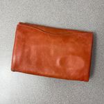 Anthropologie  Wallet Coral Womens Folding Smooth Leather 7x5.5in Photo 4