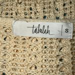 Anthropologie TALULAH Gorgeous Vanilla Open Knit L/S Crop Sweater Top NWOT Small Photo 6