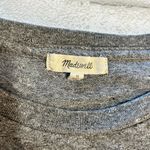 Madewell  Heather Gray Ruffled Sleeves Short Sleeve Top Photo 3