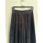 Gianni Bini giannai bini wide leg crop pants velour velvet pull on elastic waistband black S Photo 4