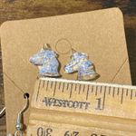 None Unicorn Studs Succulent Plant Dangle Earrings Foil‎ Photo 6
