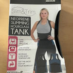 New Women’s Neoprene Slimming Hourglass Tank Black size Medium Slim Trim Tone Photo 0