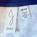 Joie  Caleigh Abstract Blue Floral Cropped Sweatshirt Size M Photo 7