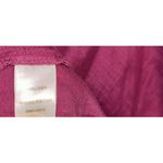 Garnet Hill  100% Linen Pink Oversized Shift Dress Ruffle Tie Women’s‎ XS Photo 4