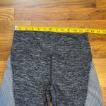 Free People Movement Women’s XS Heathered Gray Striped Monochrome Shorts Photo 1