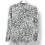 ZARA  Animal Print Button Down Blouse Size Small Photo 8