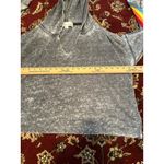 Vintage Havana Vintage‎ Havana Gray Acid Wash Rainbow Striped Hoodie Sweatshirt S crop cutoff Photo 4