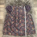 Madewell Story flutter sleeve top floral on navy 12 Photo 8