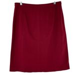 Anthropologie Vintage Y2K  Sitwell Maroon Red Knee Length Skirt Size 10 Photo 3