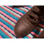 Unbound Womens Brown Lace Up Side Zip Ankle Boots Size 7 Photo 8