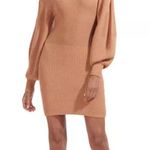 STAUD  Marylebone Sweater Dress in Camel Photo 0