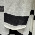 Chico's Chico’s long Cream and Black Striped Open Front Linen Blend Duster Size 1/Med Photo 8