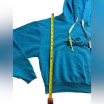 Disney Teal/Blue  Hoodie – Size M – Multicolor Drawstrings & Classic Logo Photo 2