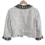 White House | Black Market WHBM Embellished Tweed Boucle Cropped Blazer Jacket Sz 6 Career Wear Office Photo 1