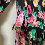 For Love & Lemons  “June” Dark Floral long Sleeve Open Back Mini Dress sz XS Photo 8