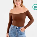 Nuuds One Piece Chocolate Brown Long Sleeve Bodysuit Women’s xl Size 0X Photo 1