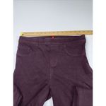 Spanx  Jean-ish Ankle Leggings Size Large Twill Burgundy‎ Pull On Wine Photo 2