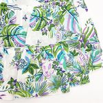 Poupette St. Barth Soledad Smocked Mini Dress Aqua Rain Forrest Tropical Jungle Photo 11