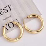 Boutique gold Circle earrings Photo 0
