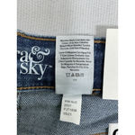Terra & Sky Womans New  Cropped Blue Jeans 22 W Distressed Tummy Panel Photo 3