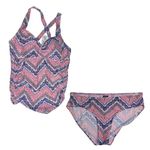 Motherhood Maternity beach Bump Pink and Blue 2pc tankini summer vacation M Size undefined Photo 0