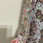 Fig and Flower Button Front Boho Blouse Size Small Multi Photo 3