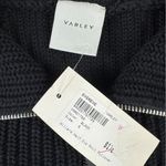 Varley  Sweater Willard Half‎ Zip 2.0 Chunky Knit Pullover Black NWT $178 Sz S Photo 4