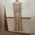 Sorella Vita EUC  Gold Sequin Blouson Bridesmaid Gala Maxi Dress size 12 Photo 2