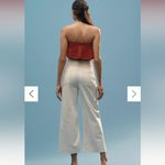 Anthropologie  Maeve Colette Crop Wide-Leg Jeans in Latte Foam Photo 3