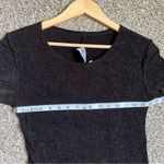 Bari Jay Black Silver Glitter Mini Dress Vintage Retro Formal Party Stretch Photo 4