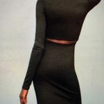 Wilfred Free  Aritzia Long Sleeve Open-Back Black Dress Size
Large Photo 5